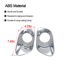 For 2014-2018 Jeep Cherokee  Front Fog Light Bezels Trim Frame Chrome RT-TCZ