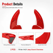 For 2014-2021 Jeep Grand Cherokee WK2 Steering Wheel Shift Paddle Shifter Trim RT-TCZ