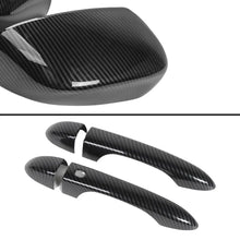 For 2014+ Jeep Cherokee /2017+ Compass Rearview Mirror & Door Handle Cover Trim Kit RT-TCZ