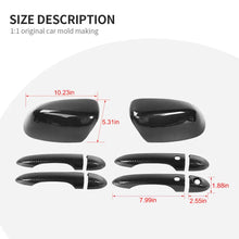 For 2014+ Jeep Cherokee /2017+ Compass Rearview Mirror & Door Handle Cover Trim Kit RT-TCZ