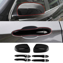 For 2014+ Jeep Cherokee /2017+ Compass Rearview Mirror & Door Handle Cover Trim Kit RT-TCZ