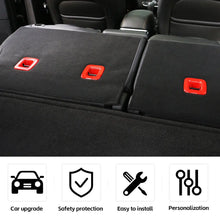 For 2014+ Jeep Cherokee Rear Seat Back backrest Cover Molding Trim 3PC RT-TCZ
