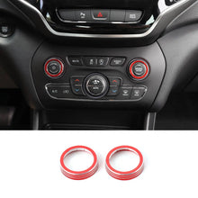 For 2014+ Jeep Cherokee & 2014-2020 Grand Cherokee Audio Switch Button Ring Trim Cover（2 pcs） RT-TCZ