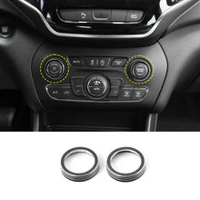 For 2014+ Jeep Cherokee & 2014-2020 Grand Cherokee Audio Switch Button Ring Trim Cover（2 pcs） RT-TCZ