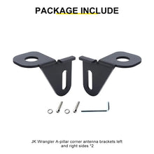 For 2014+ Jeep Wrangler JK JL Side A-pillar Corner Antenna Mounting Bracket Accessories RT-TCZ