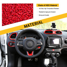 For 2015-2017 Jeep Renegade 12pcs Interior Decor Dash Panel & Console Trim Cover RT-TCZ