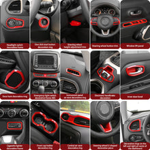 For 2015-2017 Jeep Renegade 31pcs Full Set Interior Decoration Trim Kit Cover RT-TCZ