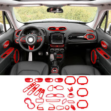 For 2015-2017 Jeep Renegade 31pcs Full Set Interior Decoration Trim Kit Cover RT-TCZ