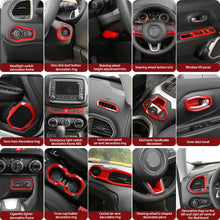 For 2015-2017 Jeep Renegade 31pcs Full Set Interior Decoration Trim Kit Cover RT-TCZ