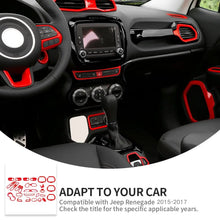 For 2015-2017 Jeep Renegade 31pcs Full Set Interior Decoration Trim Kit Cover RT-TCZ