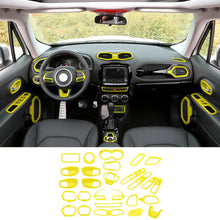 For 2015-2017 Jeep Renegade 31pcs Full Set Interior Decoration Trim Kit Cover RT-TCZ
