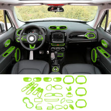 For 2015-2017 Jeep Renegade 31pcs Full Set Interior Decoration Trim Kit Cover RT-TCZ