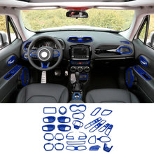 For 2015-2017 Jeep Renegade 31pcs Full Set Interior Decoration Trim Kit Cover RT-TCZ