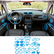 For 2015-2017 Jeep Renegade 31pcs Full Set Interior Decoration Trim Kit Cover RT-TCZ