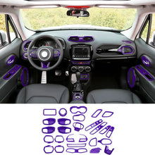 For 2015-2017 Jeep Renegade 31pcs Full Set Interior Decoration Trim Kit Cover RT-TCZ