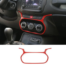 For 2015-2017 Jeep Renegade Car Center Control Air Condition Switch Frame Cover Trim RT-TCZ