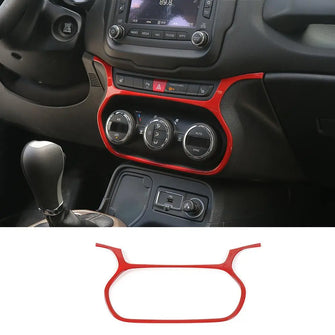 For 2015-2017 Jeep Renegade Car Center Control Air Condition Switch Frame Cover Trim RT-TCZ