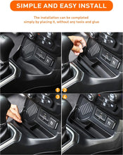 For 2015-2017 Jeep Renegade Gear Tray Center Console Organizers Gear Shift Front Storage Tray, Black RT-TCZ