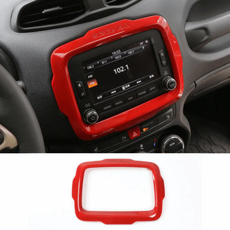 For 2015-2017 Jeep Renegade Navigation Screen Trim Frame GPS Bezel Cover RT-TCZ