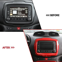 For 2015-2017 Jeep Renegade Navigation Screen Trim Frame GPS Bezel Cover RT-TCZ
