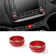For 2015-2018 Jeep Renegade Audio Switch Knob Ring Cover Trim Frame RT-TCZ