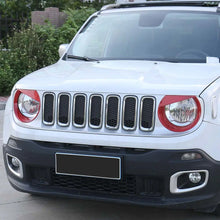 For 2015-2018 Jeep Renegade Front Headlight Angry Eyes Bezels Trim RT-TCZ