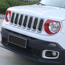 For 2015-2018 Jeep Renegade Front Headlight Angry Eyes Bezels Trim RT-TCZ