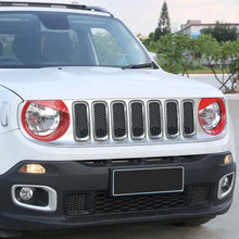 For 2015-2018 Jeep Renegade Front Headlight Angry Eyes Bezels Trim RT-TCZ