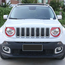 For 2015-2018 Jeep Renegade Front Headlight Angry Eyes Bezels Trim RT-TCZ