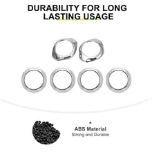 For 2015-2018 Jeep Wrangler JK A-pillar Horn Air Conditioning Vent Trim Ring Kit (6 pcs) RT-TCZ