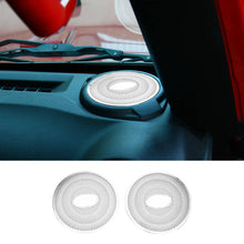 For 2015-2018 Jeep Wrangler JK Interior A-Pillar Speaker Ring Trim Cover (2 pcs) RT-TCZ
