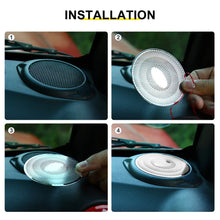 For 2015-2018 Jeep Wrangler JK Interior A-Pillar Speaker Ring Trim Cover (2 pcs) RT-TCZ