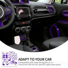 For 2015+ Jeep Renegade 29 x Inner Center Console Door Decor Cover Trim Kit RT-TCZ