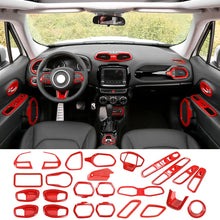 For 2015+ Jeep Renegade 29 x Inner Center Console Door Decor Cover Trim Kit RT-TCZ