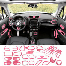 For 2015+ Jeep Renegade 29 x Inner Center Console Door Decor Cover Trim Kit RT-TCZ