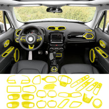 For 2015+ Jeep Renegade 29 x Inner Center Console Door Decor Cover Trim Kit RT-TCZ