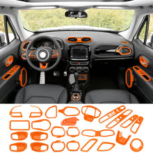 For 2015+ Jeep Renegade 29 x Inner Center Console Door Decor Cover Trim Kit RT-TCZ
