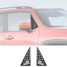 For 2015+ Jeep Renegade 2PCS Car Front Triangle Window Glass Panel Protector Trim Cover RT-TCZ