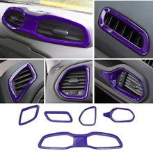 For 2015+ Jeep Renegade 5 PCS Dashboard Air Outlet Vent & Center Air Vent Outlet Cover Trim RT-TCZ