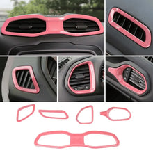 For 2015+ Jeep Renegade 5 PCS Dashboard Air Outlet Vent & Center Air Vent Outlet Cover Trim RT-TCZ