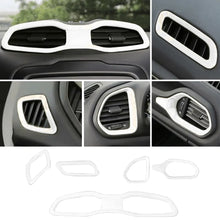 For 2015+ Jeep Renegade 5 PCS Dashboard Air Outlet Vent & Center Air Vent Outlet Cover Trim RT-TCZ