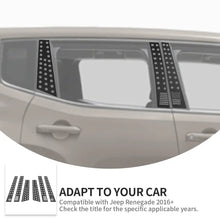 For 2015+ Jeep Renegade 6PCS Car Window B-Pillar Post Panel Trim Decor Cover RT-TCZ