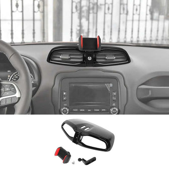 For 2015+ Jeep Renegade Central Air Vent Phone Holder Bracket Stand Cover Trim RT-TCZ