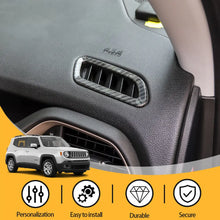 For 2015+ Jeep Renegade Dashboard Front Air Vent Outlet Ring Cover Trim RT-TCZ