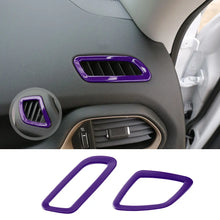 For 2015+ Jeep Renegade Dashboard Front Air Vent Outlet Ring Cover Trim RT-TCZ
