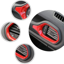 For 2015+ Jeep Renegade Dashboard Left & Right Air Conditioning Vent Cover Ring Trim Cover RT-TCZ