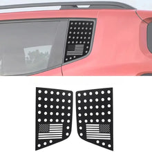 For 2015+ Jeep Renegade Rear Triangle Glass Decor Trim Cover Aluminum Alloy Panel (2 pcs) RT-TCZ