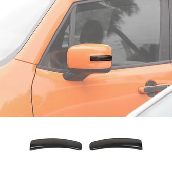 For 2015+ Jeep Renegade Rearview Mirror Turn Signal Light Smoked Trim Covers RT-TCZ