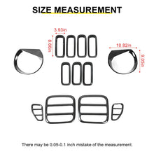 For 2016-2018 Jeep Renegade Exterior Front Headlight & Grille Insert & Rear Tail Light Cover Trim Kit (13 pcs) RT-TCZ