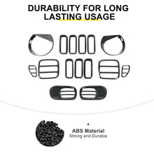 For 2016-2018 Jeep Renegade Exterior Headlight Fog Light Tail Light Front Grille Cover Trim Kit (15 pcs) RT-TCZ